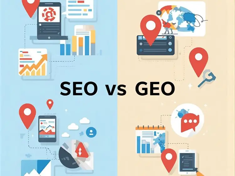 الفرق بين seo و geo
