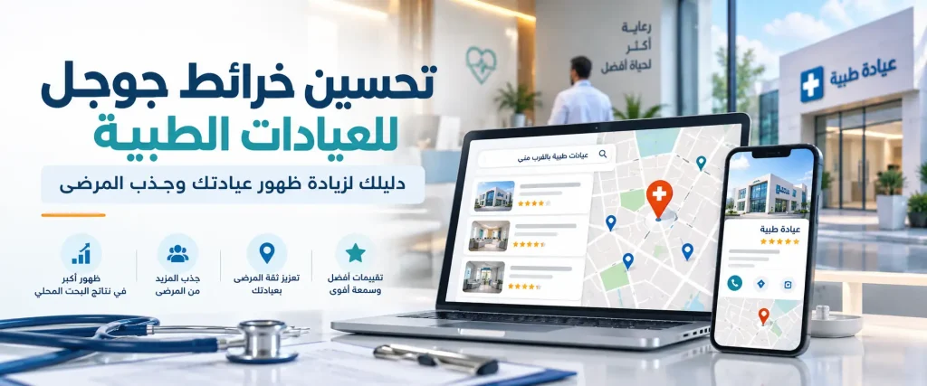 تحسين خرائط جوجل للعيادات الطبية